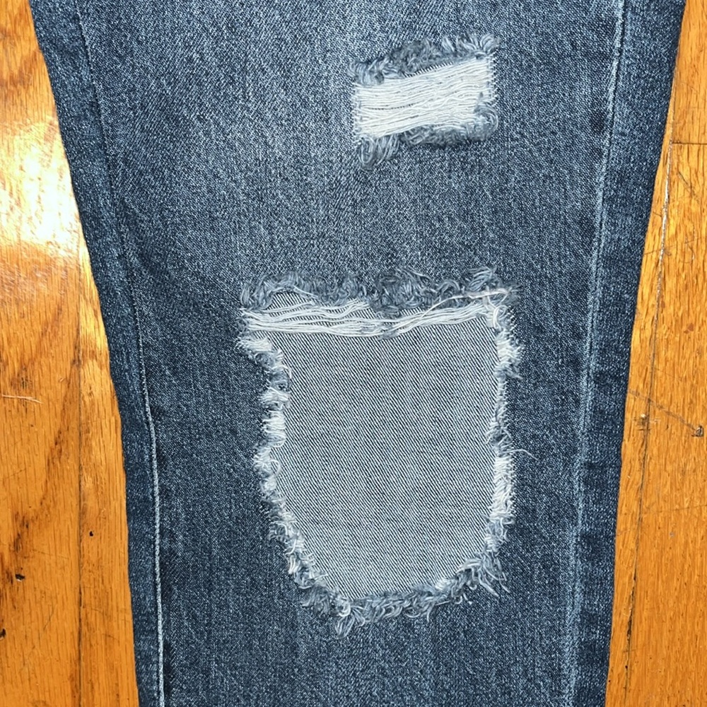 NWT YMI high rise hybrid distressed denim mom jeans dream collection Size 9 - Picture 3 of 10